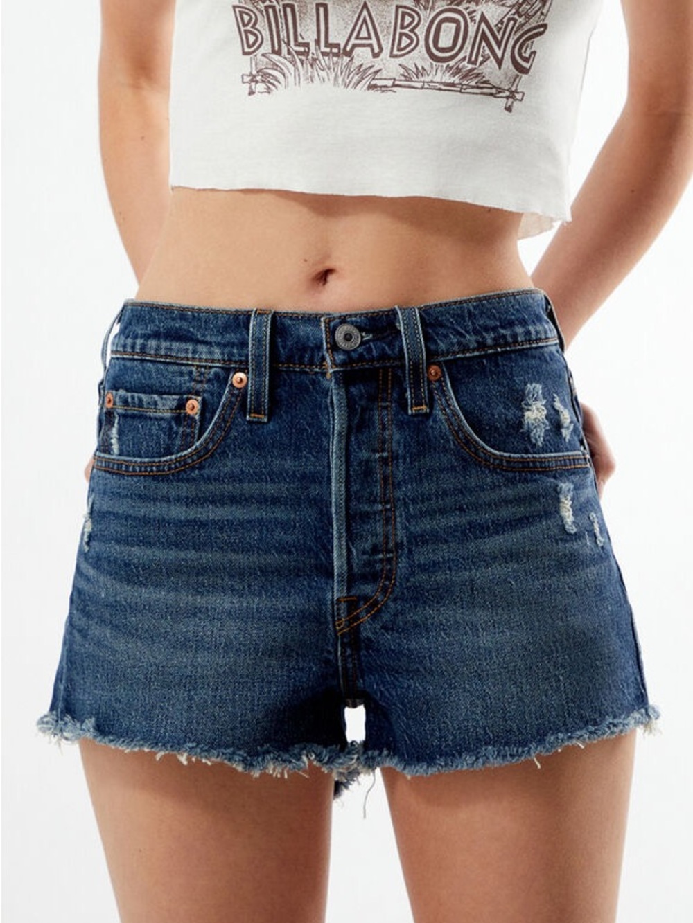 Levi's Dark Indigo 501 Original Denim Shorts